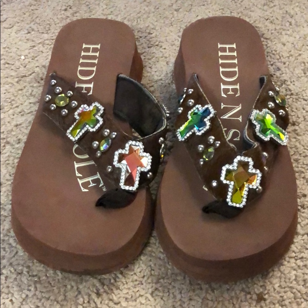 Bling flip flops